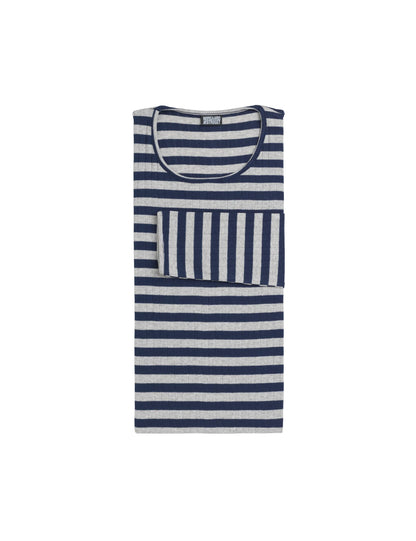 Marine/Grey melange