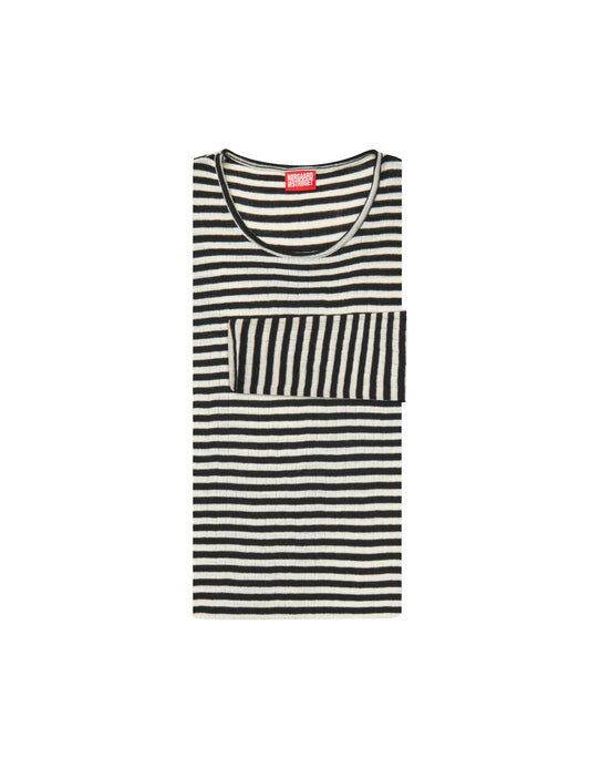 Black/Ecru Stripe