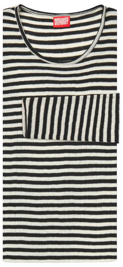 Black/Ecru Stripe