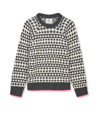 Dark Grey Melange/Winter White